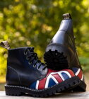 Boty Steel 6 Dírkové Britská Vlajka