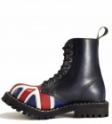 Boty Steel 8 Dírkové Britská Vlajka 