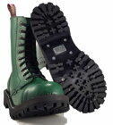Boty Steel 10 Dírkové Zelené
