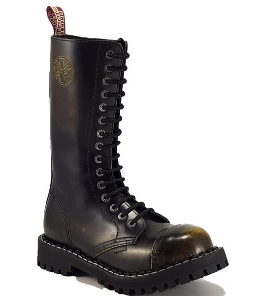 Boty Steel 15 Dírkové Žluté Stírané