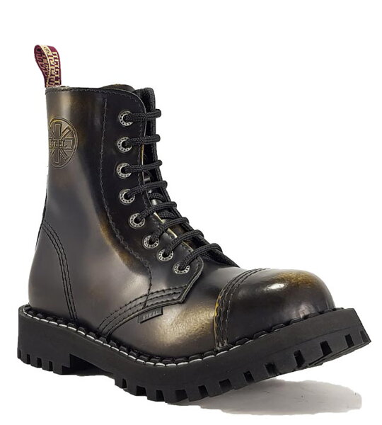 Boty Steel 8 Dírkové Žluté Stírané