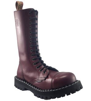 Boty Steel 15 Dírkové Bordové Boty Steel 15 Dírkové Bordové