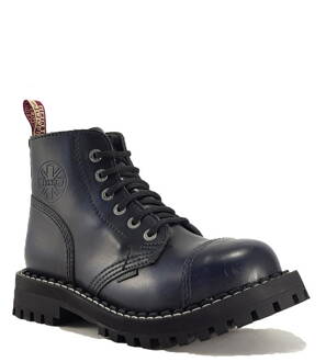 Boty Steel 6 Dírkové Modré Stírané