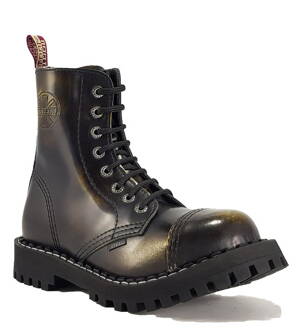 Boty Steel 8 Dírkové Žluté Stírané